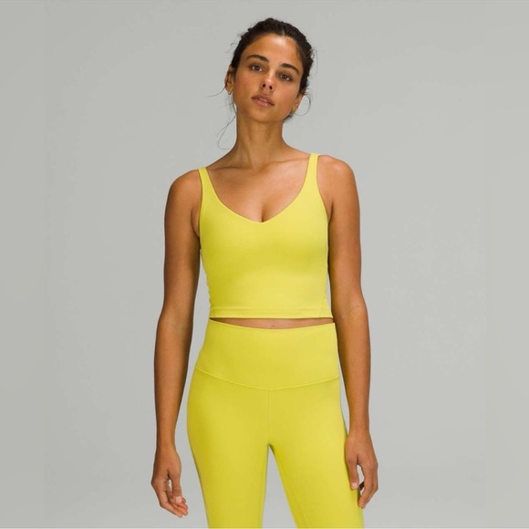 Lululemon Yellow Serpentin Align Tank Top size 6 - Picture 1 of 7